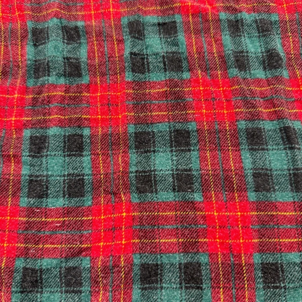 Little Sleepies Buffalo Plaid Christmas Pajama Set Kids Size 5/6